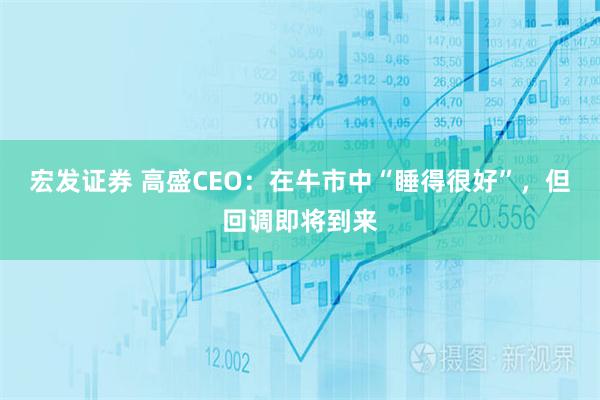 宏发证券 高盛CEO：在牛市中“睡得很好”，但回调即将到来